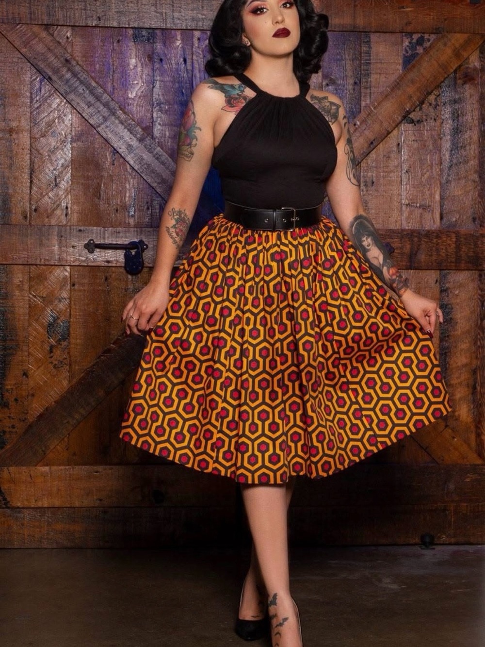 Pinup Couture Hotel Hexagon Skirt